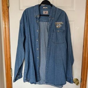Nashville Predators Denim Button Down Shirt